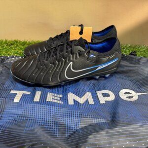 Nike Legend 10 Elite AG-Pro Black Chrome Hyper Royal DV4330-040 Size 6.5M / 8W